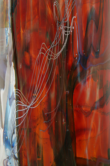 Amber glas sculpture by Doris Kloster