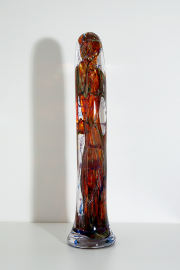Lapis glass sculpture
