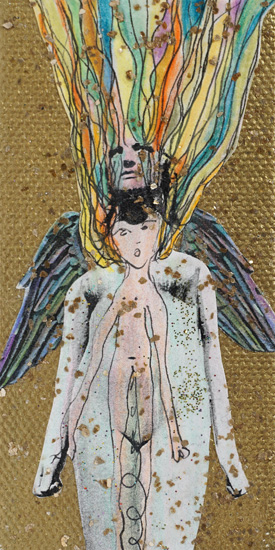 Mixed media painting on canvas by Doris Kloster